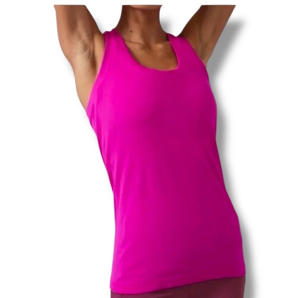 ATHLETA Momentum Seamless Racer Back Tank Plus 2X - Electric Fuchsia/Hot Pink - Picture 1 of 9